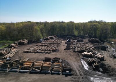 LOG YARD 4 Trumbull County Hardwoods, Ltd. Logging Company Middlefield Ohio